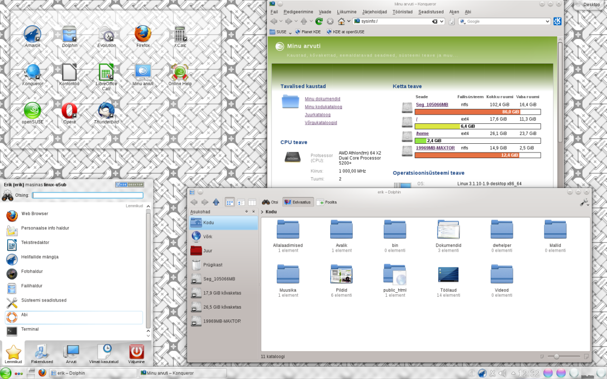 openSuse 12.1_KDE
