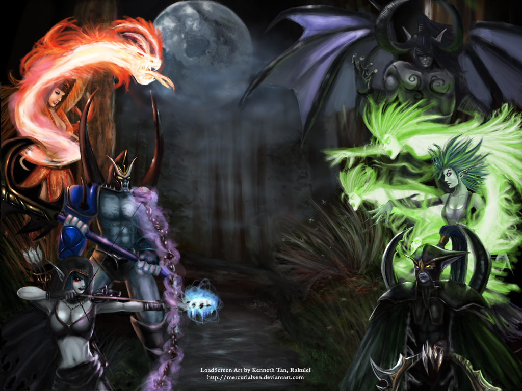 Warcraft III: Dota mängu logo/pilt vms