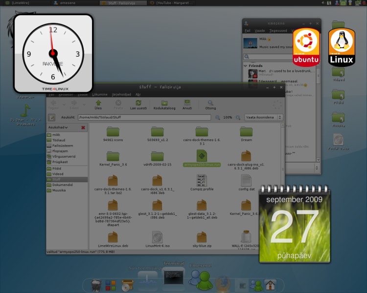 Ubuntu 8.04 töölaud