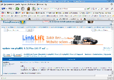 Siin on küll Google bänner, kuid asukoht hästi näha phpbb2.com portaalis.