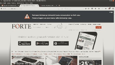 Firefox uBlock Origin plugin, aktiivne.<br />Pärast 10 min. Delfit ilmus justkui mutiaugust välja hoiatusega vana hea pup-up.