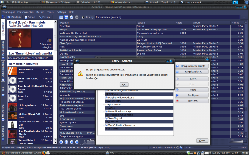 amarok-scripti-error amarok-scripti-error