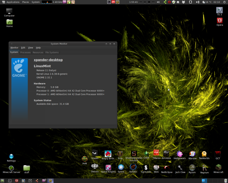 Linux Mint 11 Linux Mint 11