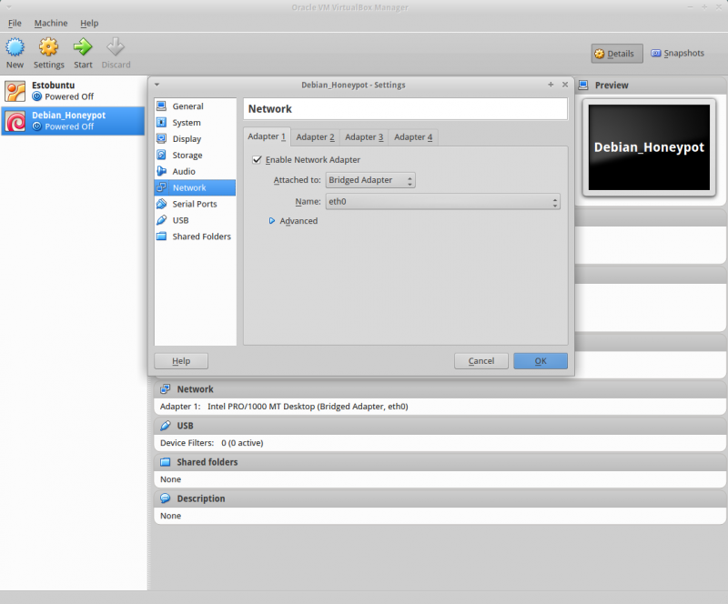 Virtualbox ja virtuaalse arvuti/serveri lisamine kohalikku arvutivõrku