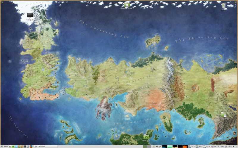GOT maailma taustapilt - Linux Mint 17 (Qiana) LTS GOT maailma taustapilt - Linux Mint 17 (Qiana) LTS