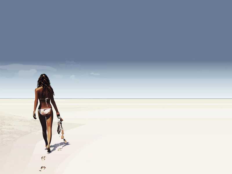 walk on the beach